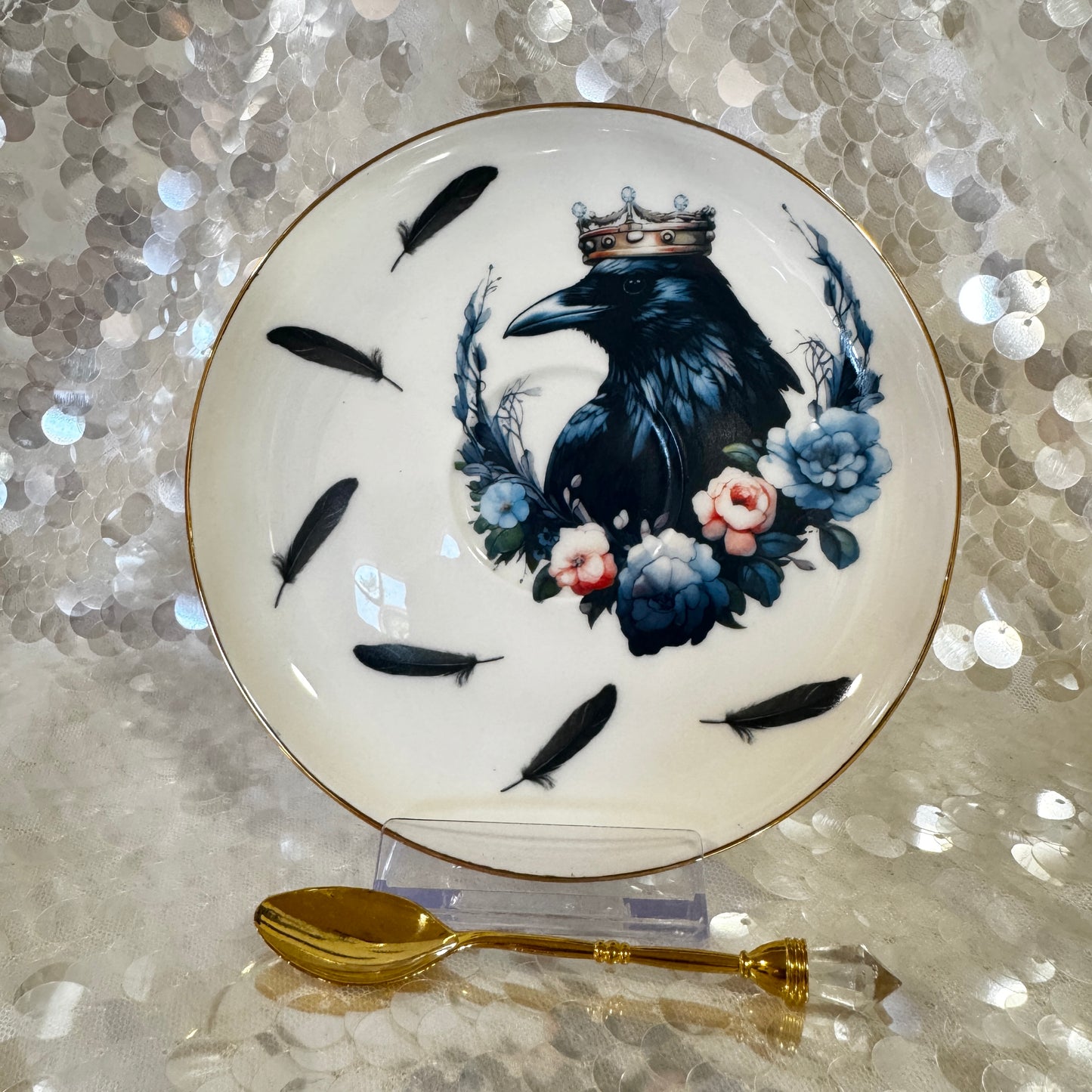 Crow Raven Teacup & Saucer Set | Learn Tea Leaf Reading | FREE Online Course