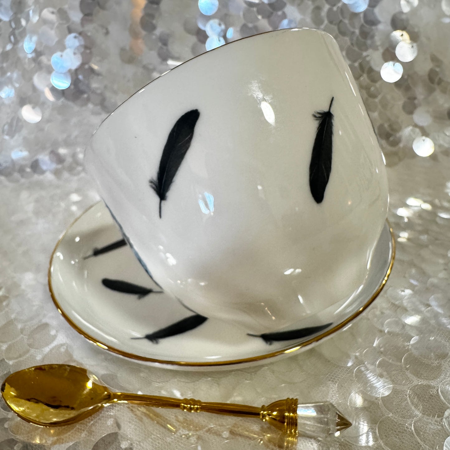 Crow Raven Teacup & Saucer Set | Learn Tea Leaf Reading | FREE Online Course