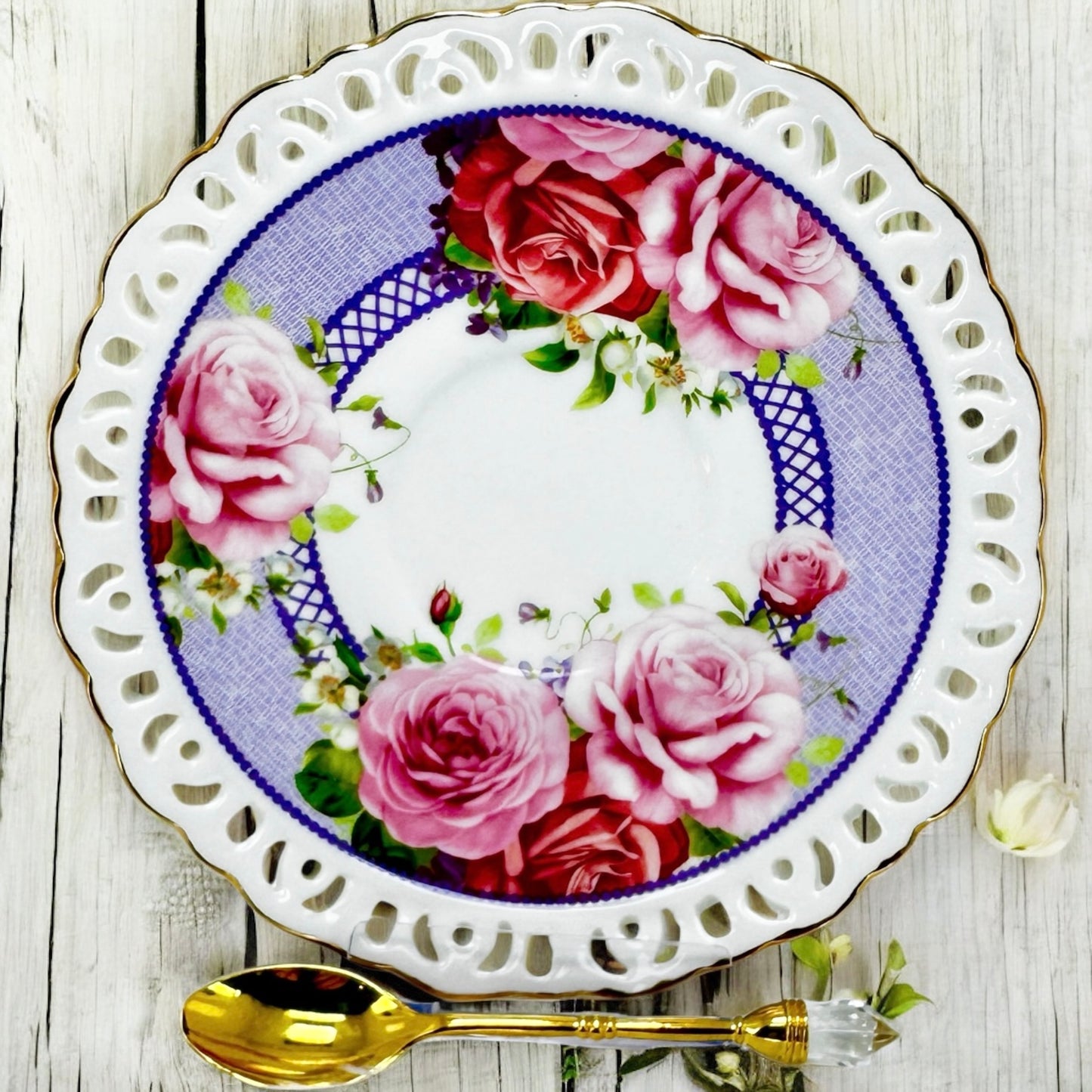 Pink Roses Tea Leaf Reading Set | Fortune Teller Teacup
