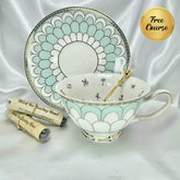 Mint Green Tasseography Cup | 24K Gold | 220ml