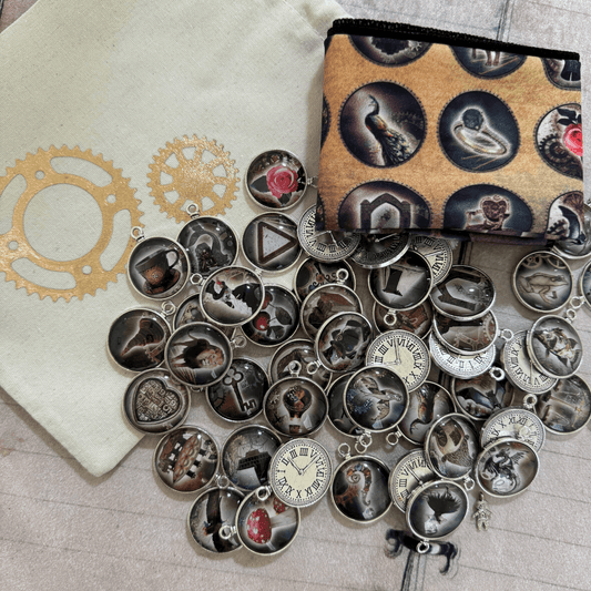 Steampunk Tea Leaf Reading Coins