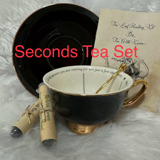 Seconds Black Gold. Learn tea leaf reading.  Fortune telling. Free course.