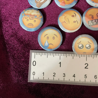 Emoji coins buttons to add in to your charm kits.