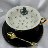 Crow Black Tasseography Cup Set with Free Course