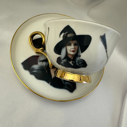 Vintage bat girl cup, bat lady teacup, bat porcelain, bat china, bat teapot, bat plates, bat mug, halloween teacup, halloween china, halloween plates, spooky teacup, goth teacup, bat tea set, Cups, Custom cups, Customized cup, Witchy, Custom cup gift, Witchy Gifts, Divination, Witchy decor, Teacup, Divination tools, Tea cup, Teacups, Tea set