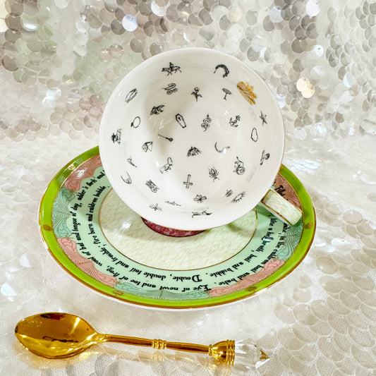 Elphaba Wicked Witch of the West. Witches Brew Tea Leaf Reading Teacup Set – Free Online Course