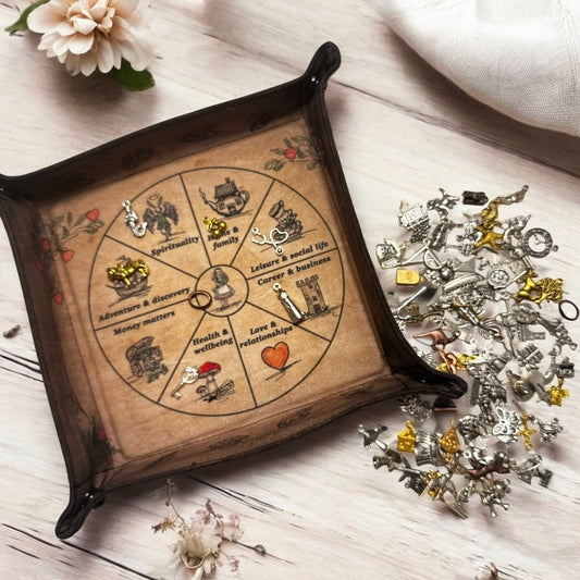 Alice in Wonderland Tea Leaf Reading Mat – Charm Casting Divination