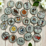 22 Major Arcana Tarot Charm Casting Coins Set