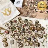 Alice in Wonderland Tea Leaf Reading Coins, Mat & Free Course