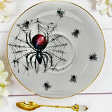 Spider-themed saucer view