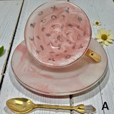 Tasseography Tea Cup Kit Heart Shaped For Tea Leaf Reading