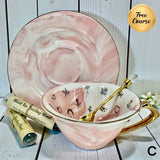 Tasseography Tea Cup Kit Heart Shaped For Tea Leaf Reading