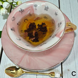 Tasseography Tea Cup Kit Heart Shaped For Tea Leaf Reading