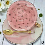 Tasseography Tea Cup Kit Heart Shaped For Tea Leaf Reading