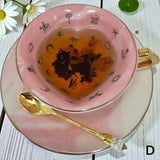 Tasseography Tea Cup Kit Heart Shaped For Tea Leaf Reading
