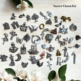 charm casting kit for divination. Collection of 50 unique charms