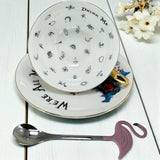 Alice in Wonderland Punk style tea leaf reading Tea cup and saucer set