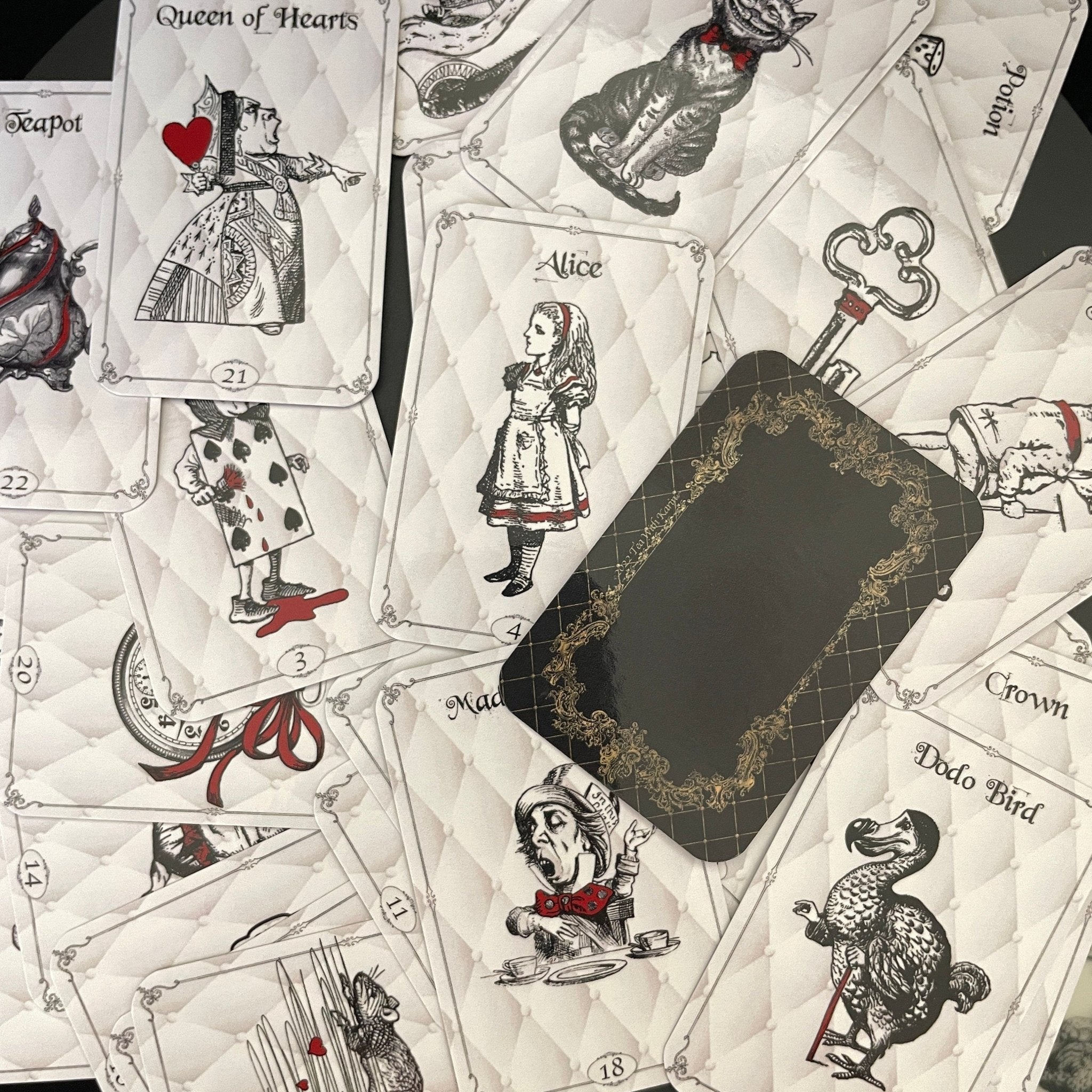 Alice in Wonderland mini oracle card deck