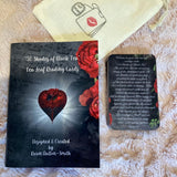 Black Tea Leaf Reading Cards complete set with guidebook and bag