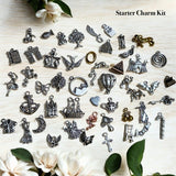 charm casting kit for divination.  Includes 10 free print at home casting sheets and free course in how to learn divination using charms.