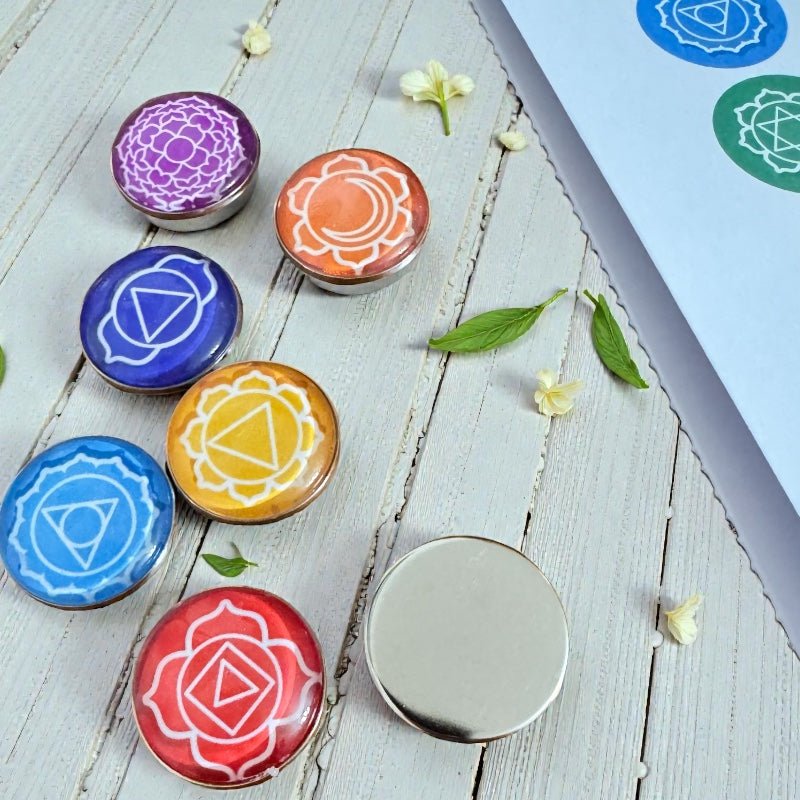Chakra and Zodiac Reading Coins set in gift packaging - divination kit Australia