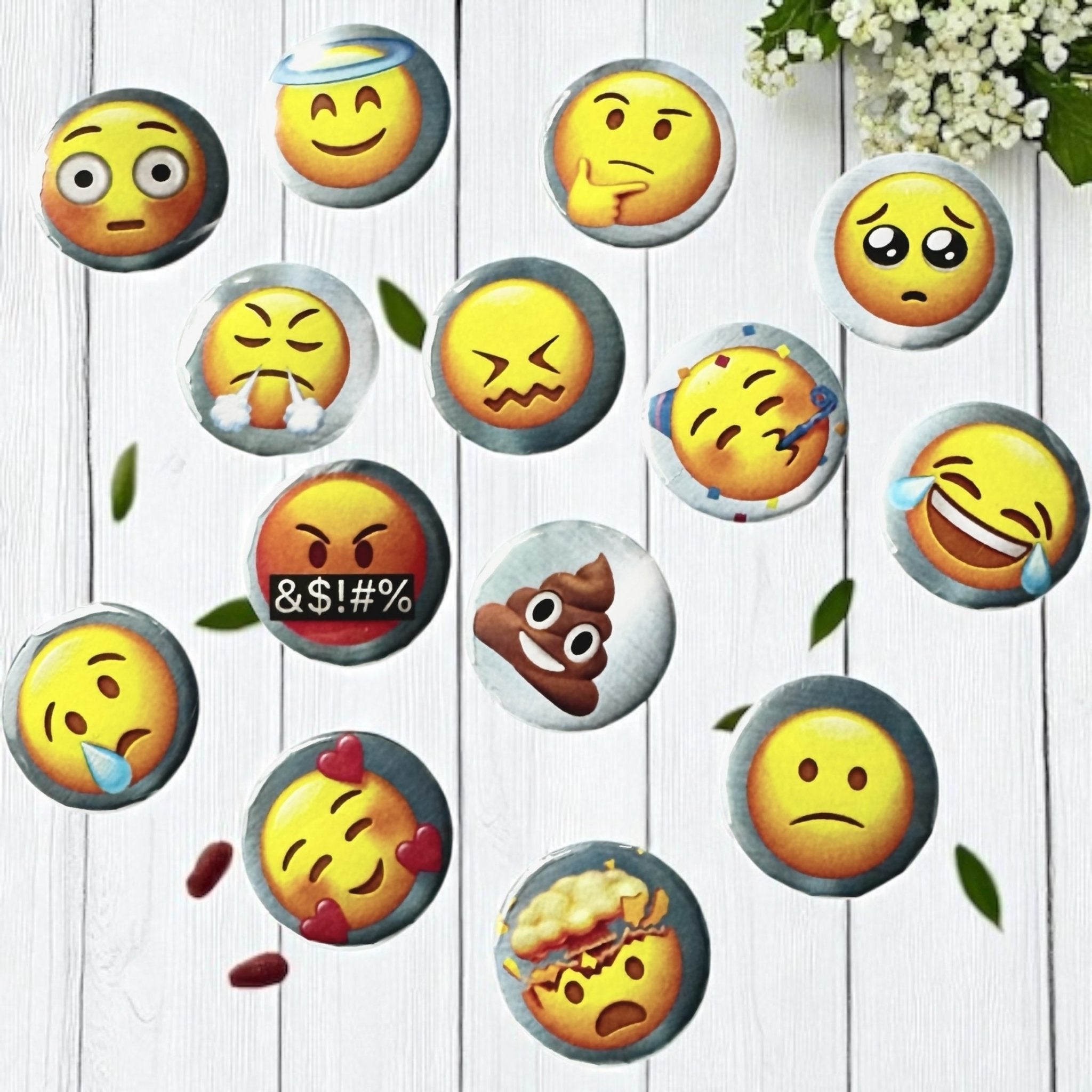 Emoji Charm Casting Coins set with 10 free casting sheets - fun divination kit Australia