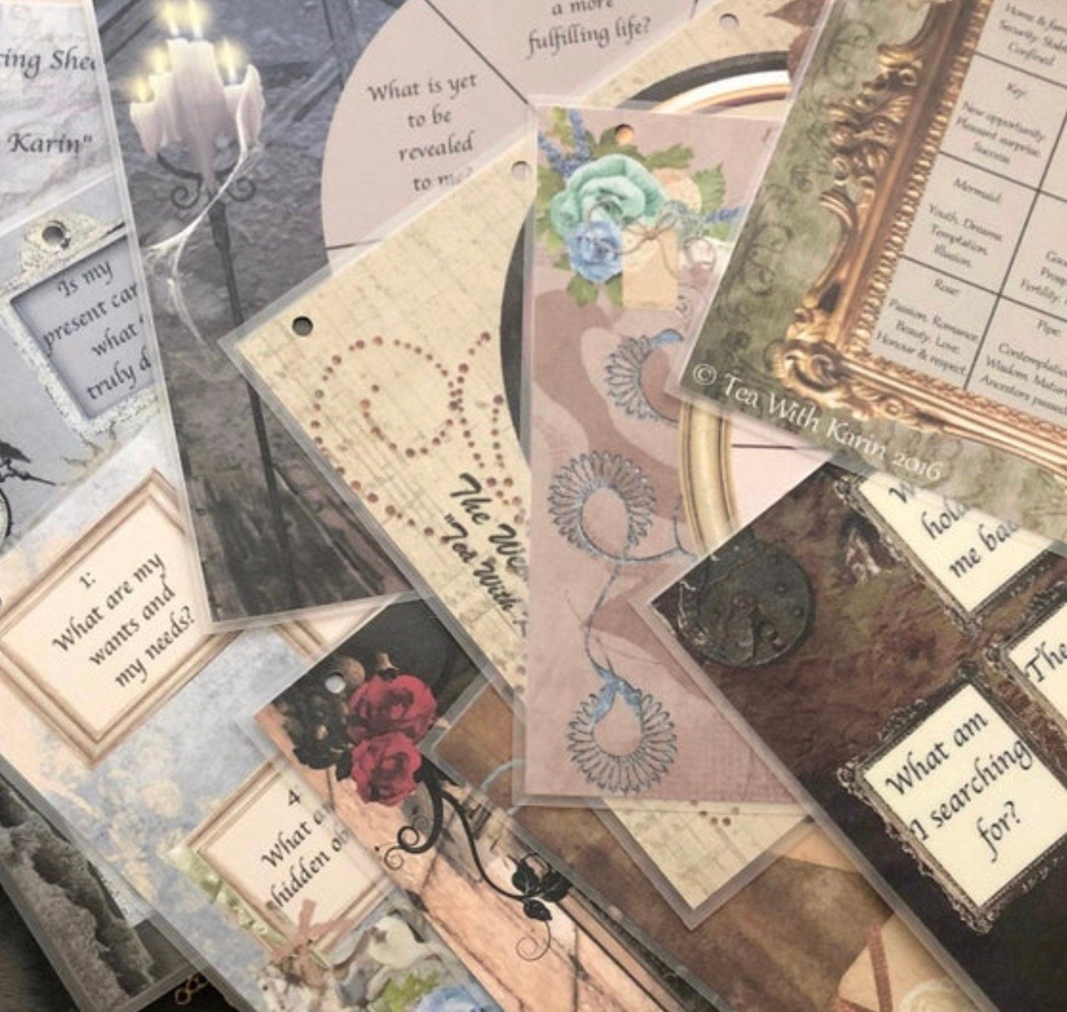 You get ten free casting sheets for charm casting divination. 22 major arcana tarot buttons.  These make a great gift for an occult lover and you can mix them up in your charm casting tools. They are a great addition to layering over your tarot cards