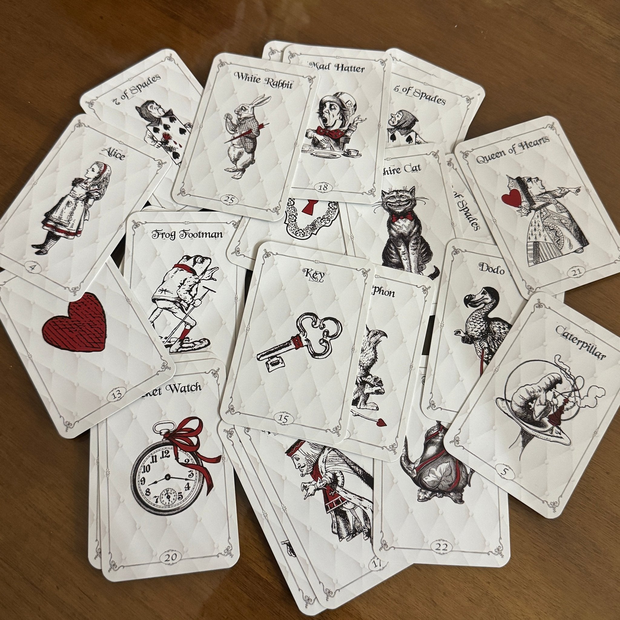 Alice in Wonderland Oracle Cards 25-card divination deck with guidebook and drawstring bag | Tea Leaf Reader