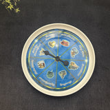 Life Wheel plate spinner showing 8 life areas: romance, leisure, money, career, home, environment, health and spirituality