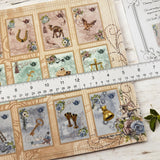 Curiosi-tea Oracle Cards Tinned Kit open showing cards, mat, charms and dice