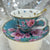 Video view. Aqua blue wren tea set. Used for tea leaf reading. Free course available. 