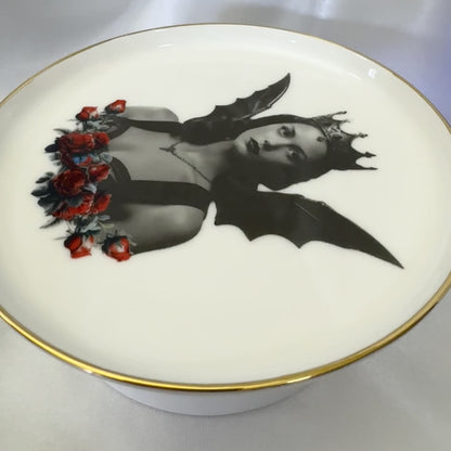 Vintage bat girl cup, bat lady teacup, bat porcelain, bat china, bat teapot, bat plates, bat mug, halloween teacup, halloween china, halloween plates, spooky teacup, goth teacup, bat tea set, Cups, Custom cups, Customized cup, Witchy, Custom cup gift, Witchy Gifts, Divination, Witchy decor, Teacup, Divination tools, Tea cup, Teacups, Tea set