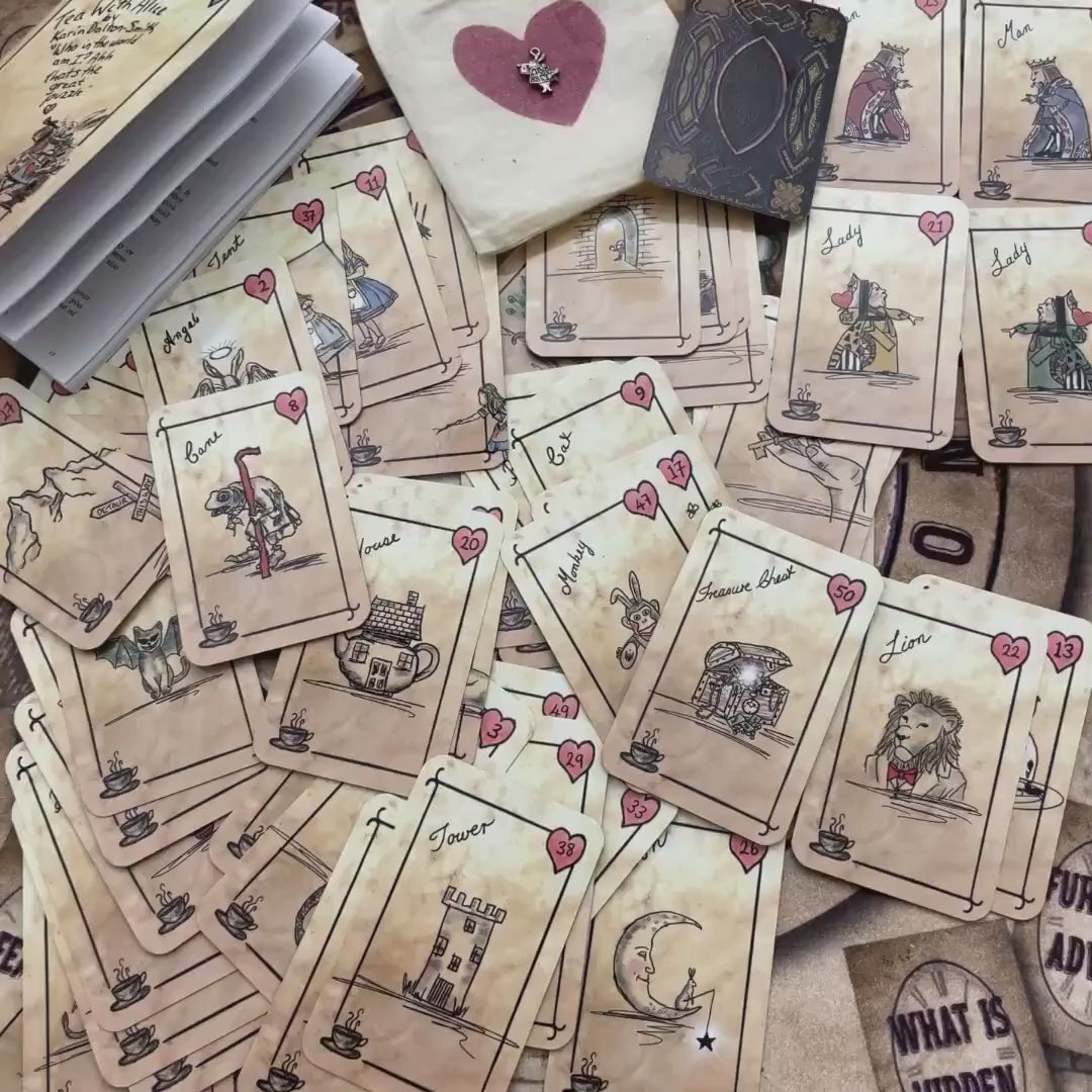 Oracle Card Deck. Alice in Wonderland. Tea Leaf Reading. FREE course. Similar Tarot cards. Similar Lenormand Cards Deck. Fortuneteller Cards