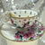 Video view. White blue wren tea set. Used for tea leaf reading. Free course available. 