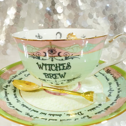 Elphaba Wicked Witch of the West. Witches Brew Tea Leaf Reading Teacup Set – Free Online Course