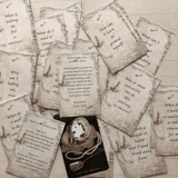 Question Cards Oracle Deck for tea leaf reading and divination with 52 guided reading cards