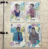 Sereni-Tea watercolour oracle card deck, 50 cards
