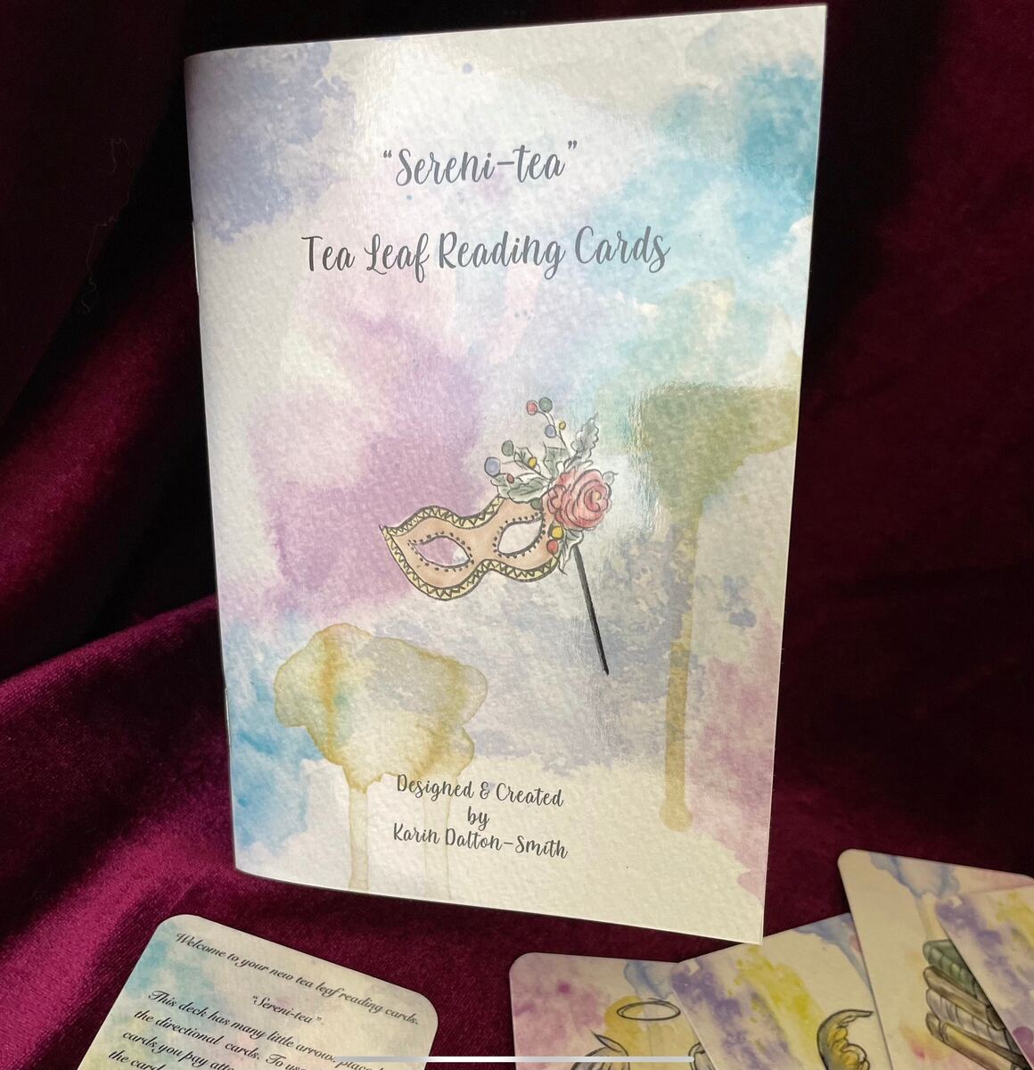 Sereni-Tea oracle card deck packaging and product photo