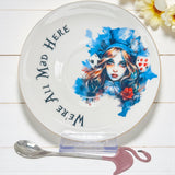 Saucer the Alice in Wonderland tasseography cup