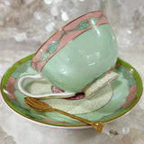 Beautiful mint green wizard of Oz teacup