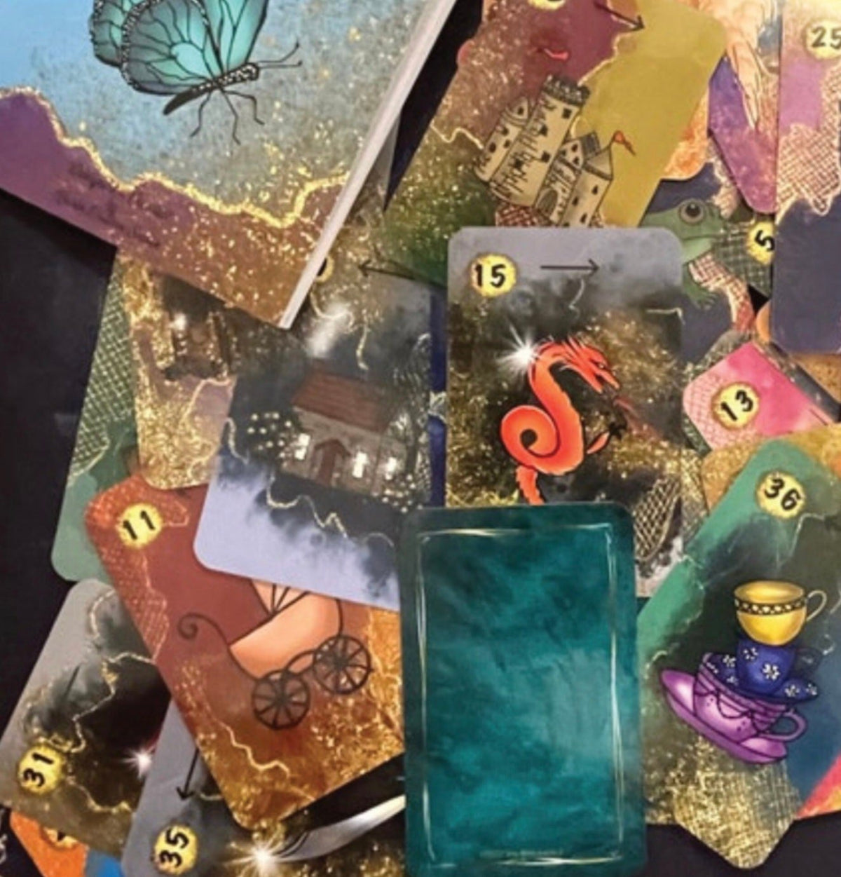 Divination Divided custom tarot and charm casting layouts book