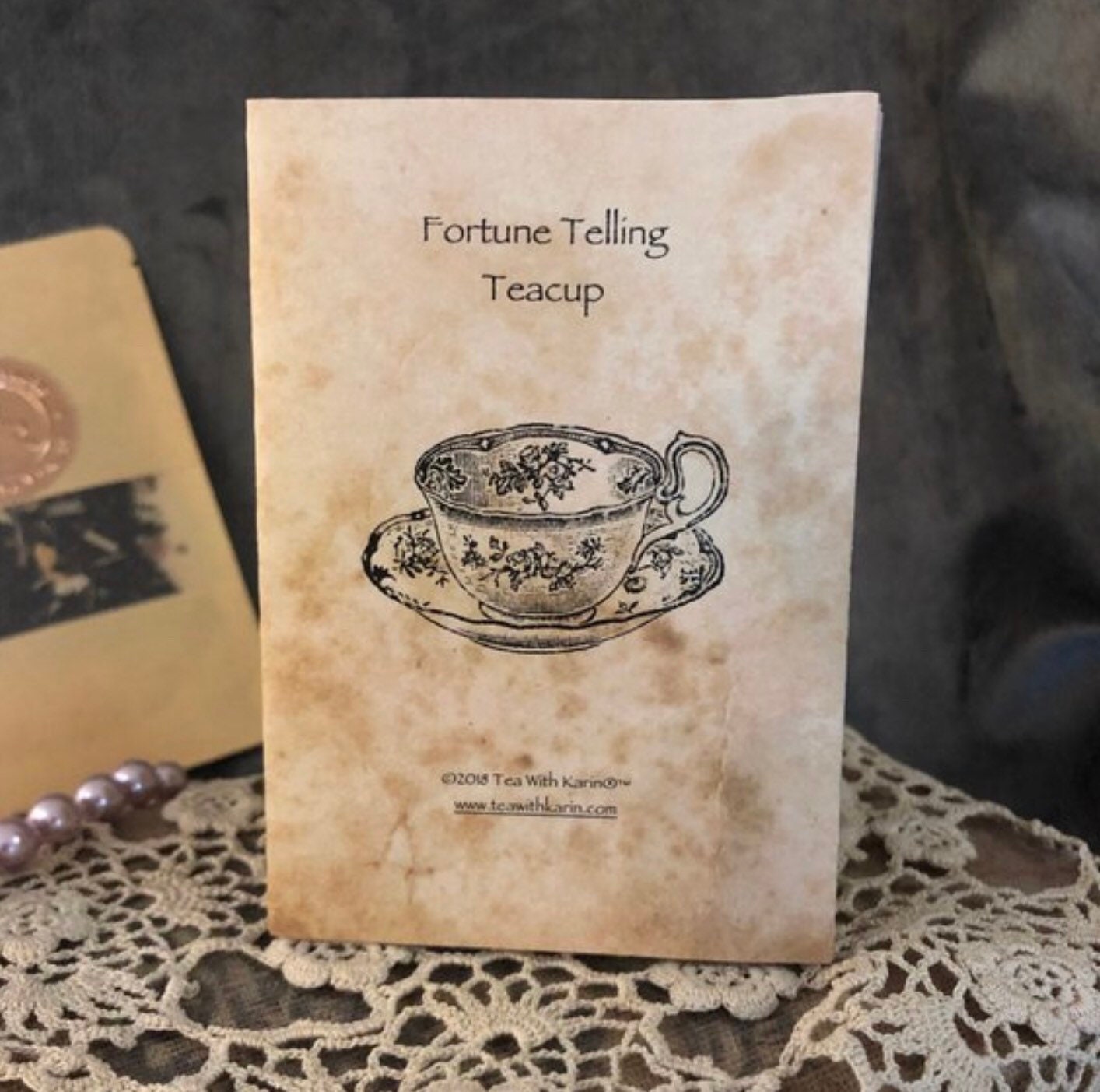 Leopard print Tea cup and saucer set gift fortune telling teacup tarot tea party divination gift for female birthday mom witch Bridal party