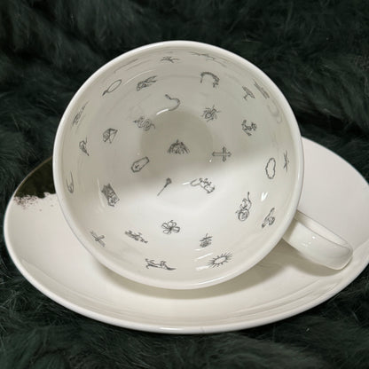 Tea leaf reading, Divination tools, Fortune telling, Teacup, Tarot, Tea set, Personalized cup, Tea cups and saucers, Gift for her, Bridal shower, Lenormand cup, Cups, Custom cups,Divination, Witch, Teacup, Divination tools, Tea cup, Teacups, Tea set