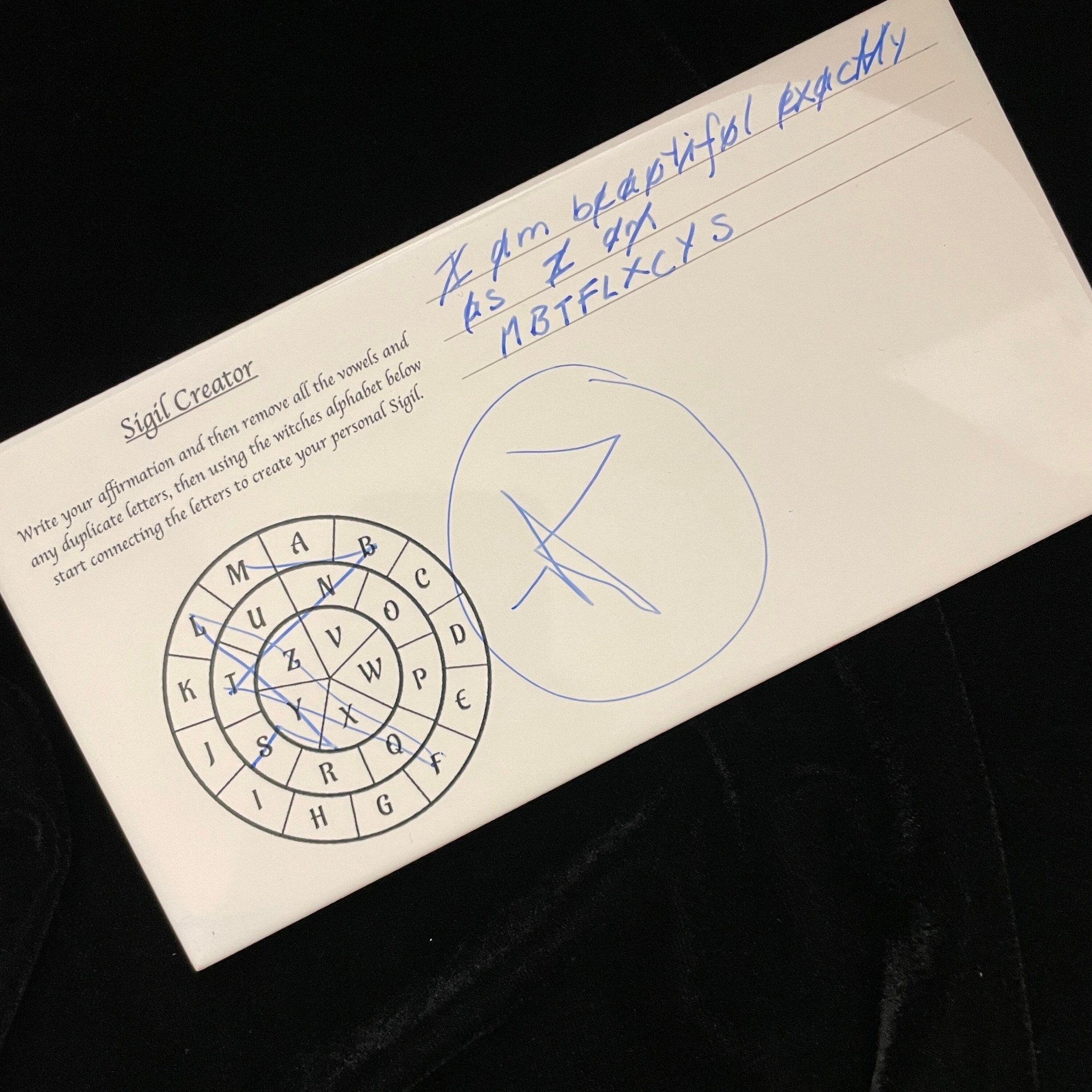 Sigil Maker Witchy Decor Gift Witchcraft Manifesting Binds Oddities Gothic Occult Divination Tools